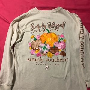 Youth M simply southern long sleeve tee